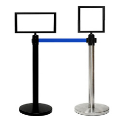 Stanchion Sign Display Header